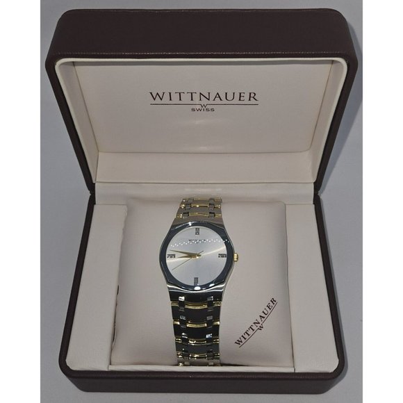 Wittnauer Montserrat Swiss Made Watch With 8 Diamonds And Sapphire Crystal - Picture 2 of 16